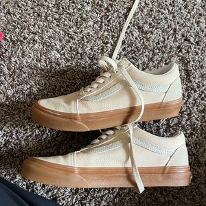 Off White Vans w/ Gum Sole
